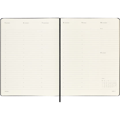 Moleskine Diary 12 Month Professional Weekly Vertical HC XL Black 2026