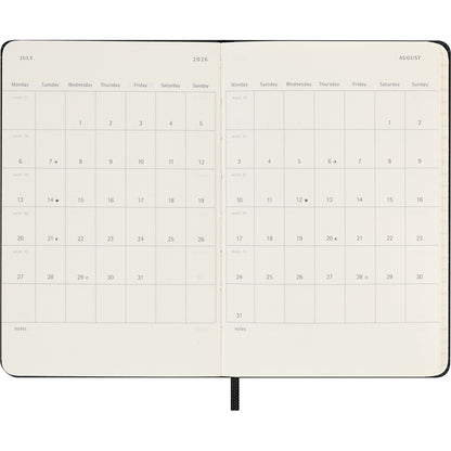Moleskine Diary 12 Month Weekly Horizontal HC Pocket Black 2026