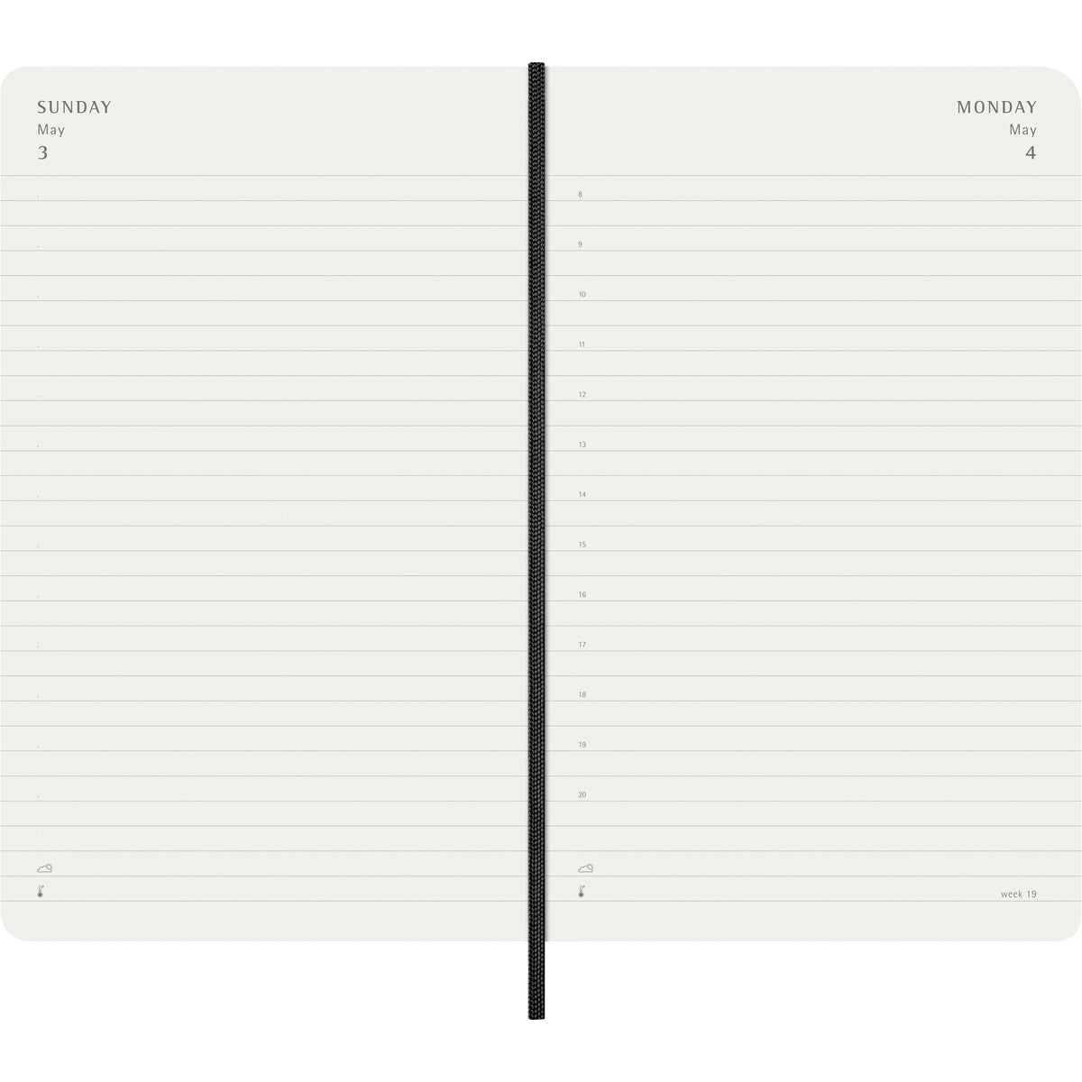Moleskine Diary 12 Month Daily SC Large Black 2026