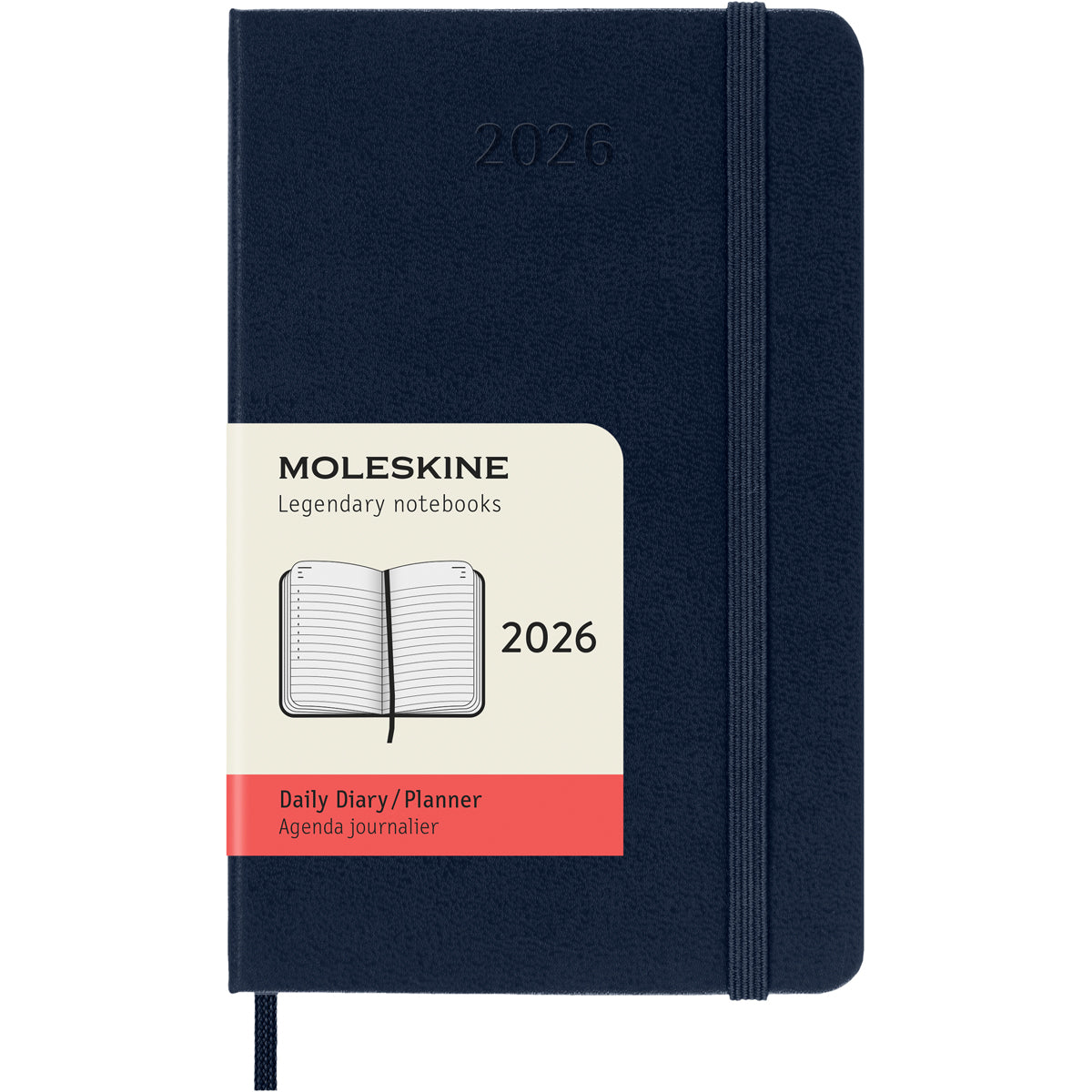 Moleskine Diary 12 Month Daily HC Pocket Sapphire Blue 2026
