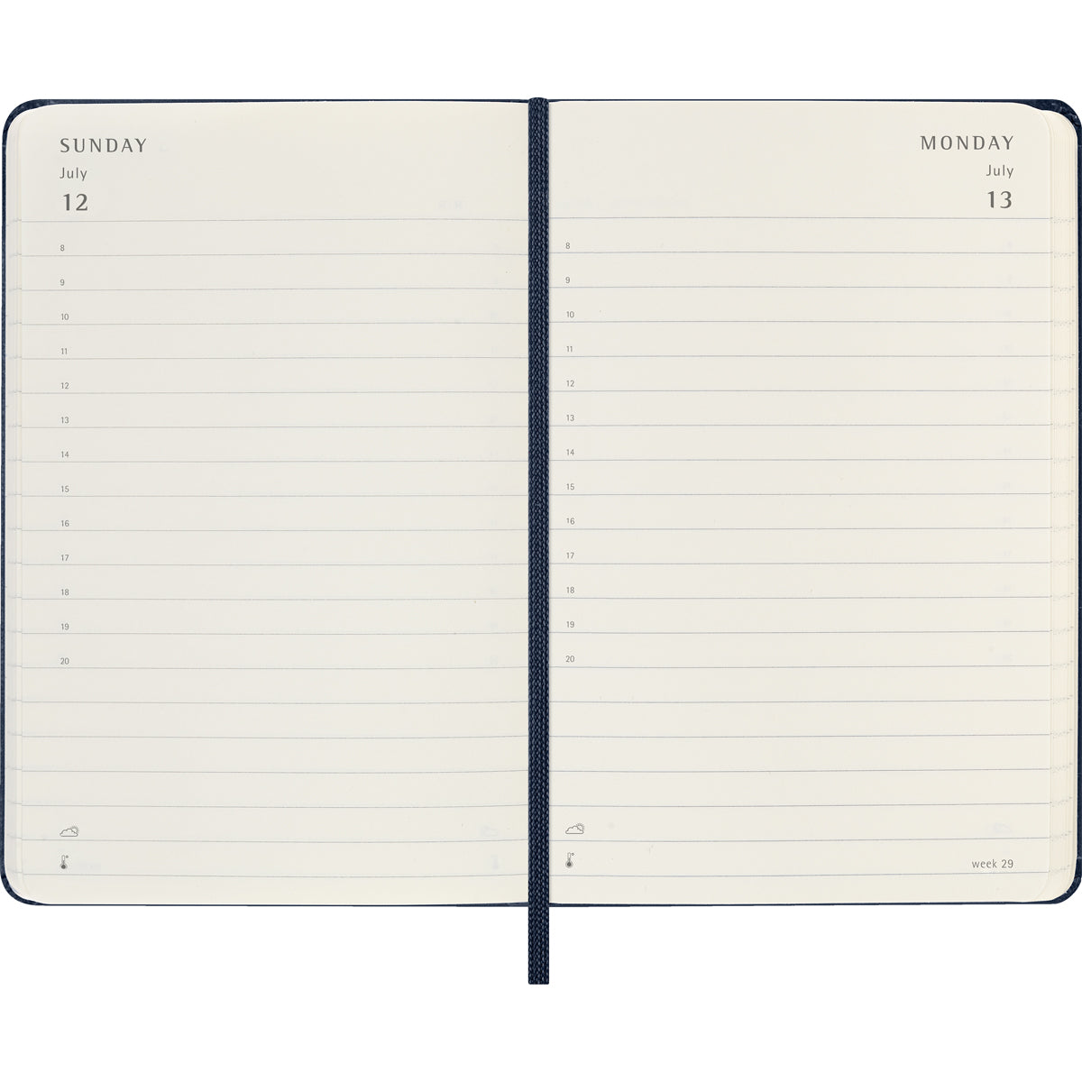 Moleskine Diary 12 Month Daily HC Pocket Sapphire Blue 2026