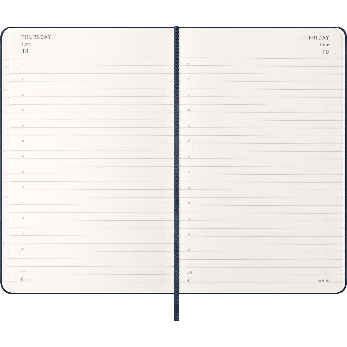 Moleskine Diary 12 Month Daily HC Large Sapphire Blue 2026