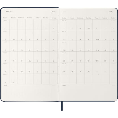 Moleskine Diary 12 Month Daily HC Large Sapphire Blue 2026