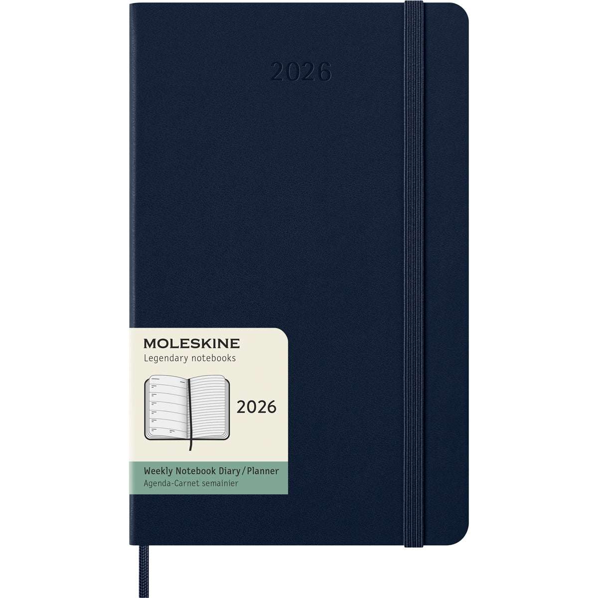 Moleskine Diary 12 Month Weekly + Notes HC Large Sapphire Blue 2026