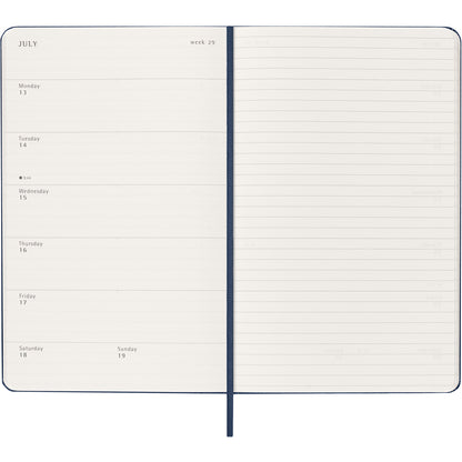 Moleskine Diary 12 Month Weekly + Notes HC Large Sapphire Blue 2026