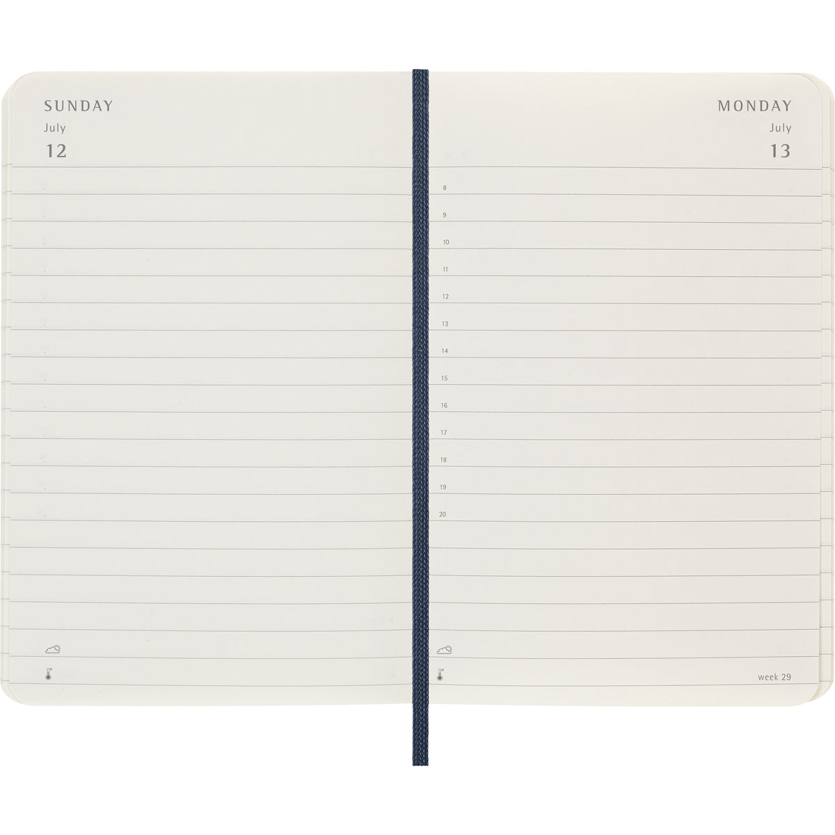 Moleskine Diary 12 Month Daily SC Pocket Sapphire Blue 2026