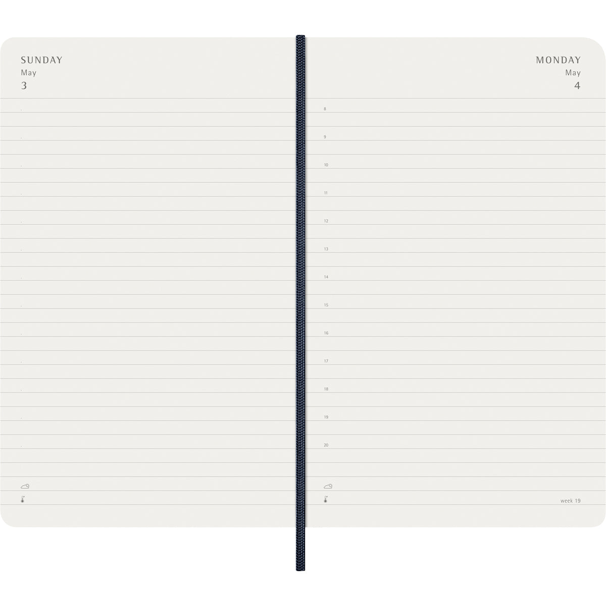 Moleskine Diary 12 Month Daily SC Large Sapphire Blue 2026