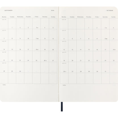 Moleskine Diary 12 Month Daily SC Large Sapphire Blue 2026