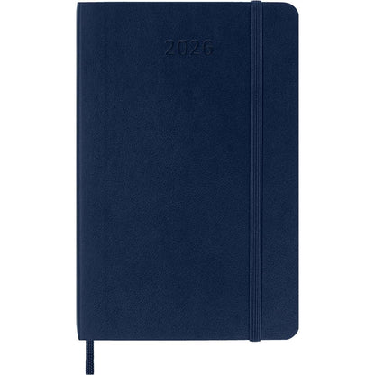Moleskine Diary 12 Month Weekly + Notes SC Pocket Sapphire Blue 2026