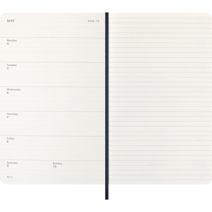 Moleskine Diary 12 Month Weekly + Notes SC Large Sapphire Blue 2026