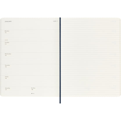 Moleskine Diary 12 Month Weekly + Notes SC XL Sapphire Blue 2026