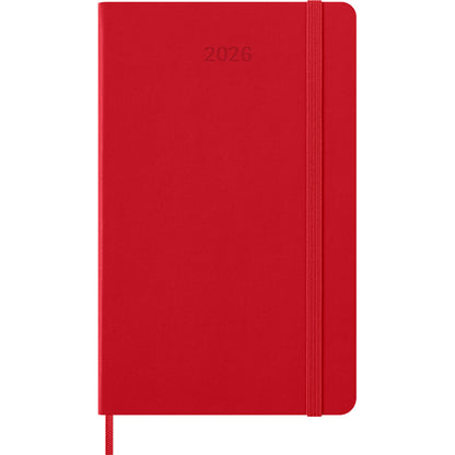 Moleskine Diary 12 Month Daily HC Large Scarlet Red 2026