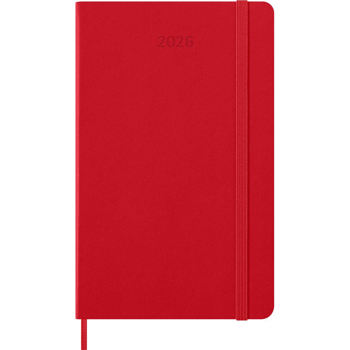 Moleskine Diary 12 Month Weekly + Notes HC Large Scarlet Red 2026