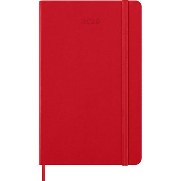 Moleskine Diary 12 Month Weekly + Notes HC Large Scarlet Red 2026
