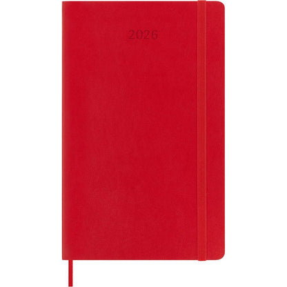 Moleskine Diary 12 Month Weekly + Notes SC Large Scarlet Red 2026