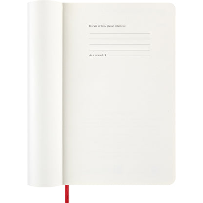 Moleskine Diary 12 Month Weekly + Notes SC Large Scarlet Red 2026