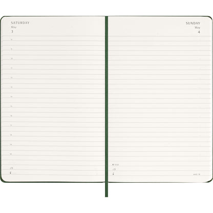 Moleskine Diary 12 Month Daily HC Large Myrtle Green 2026