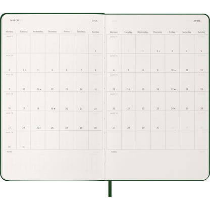 Moleskine Diary 12 Month Daily HC Large Myrtle Green 2026