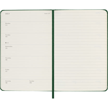 Moleskine Diary 12 Month Weekly + Notes HC Pocket Myrtle Green 2026