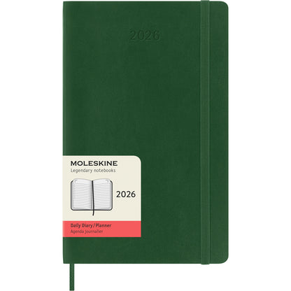 Moleskine Diary 12 Month Daily SC Large Myrtle Green 2026