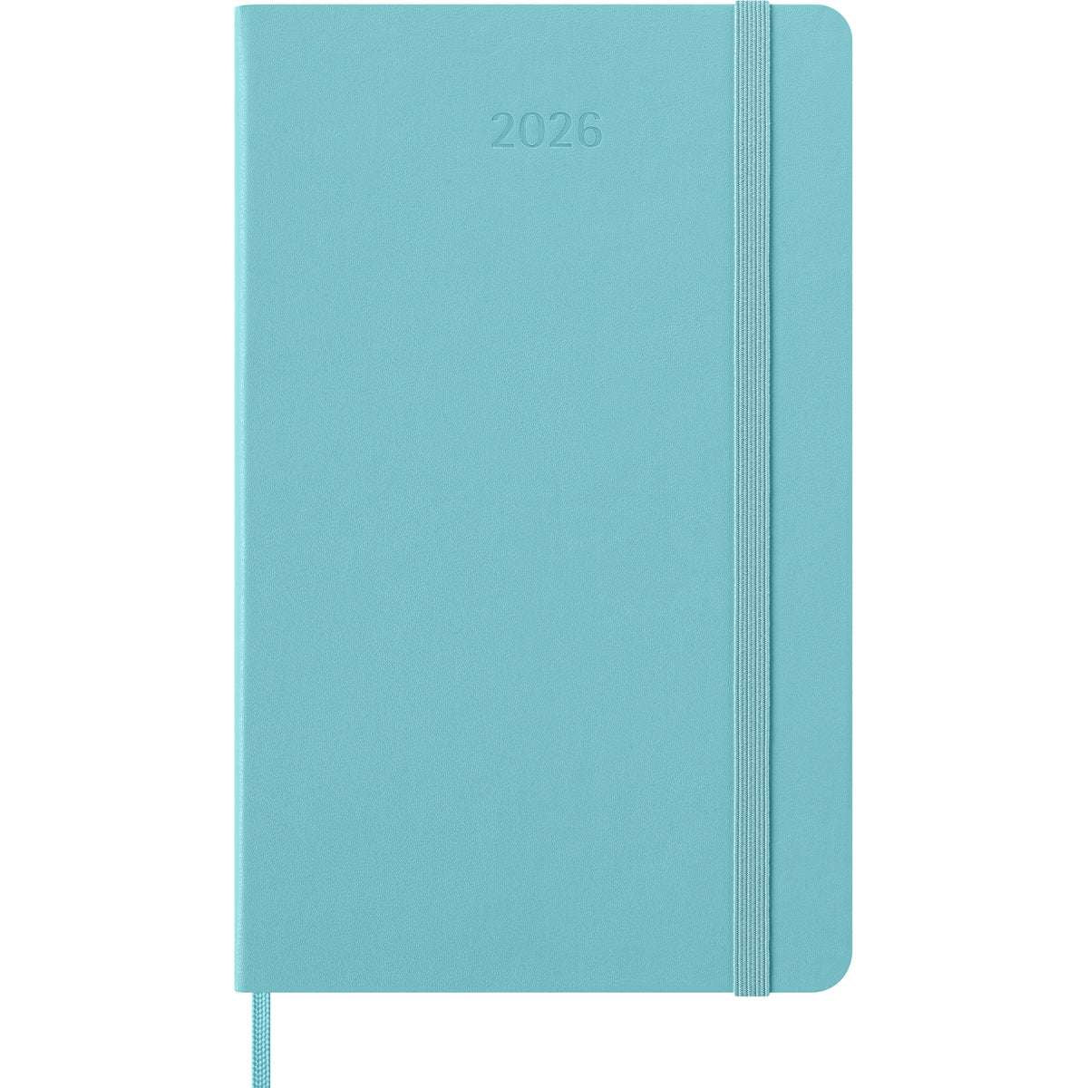 Moleskine Diary 12 Month Weekly + Notes HC Large Aquamarine 2026