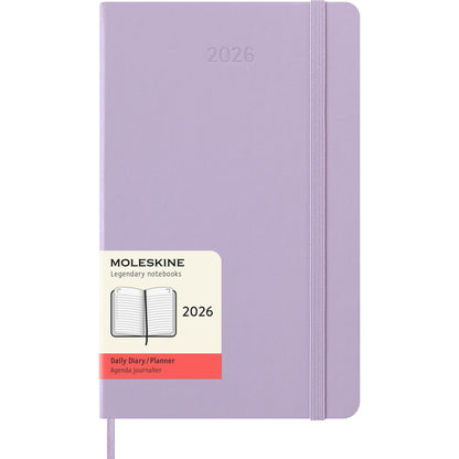 Moleskine Diary 12 Month Daily HC Large Pastel Lilac 2026