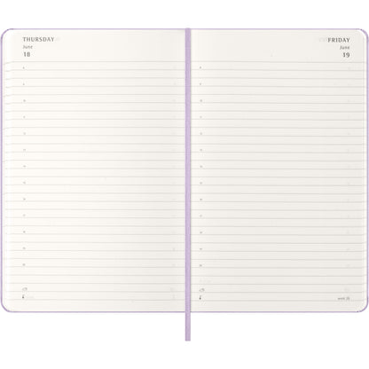 Moleskine Diary 12 Month Daily HC Large Pastel Lilac 2026