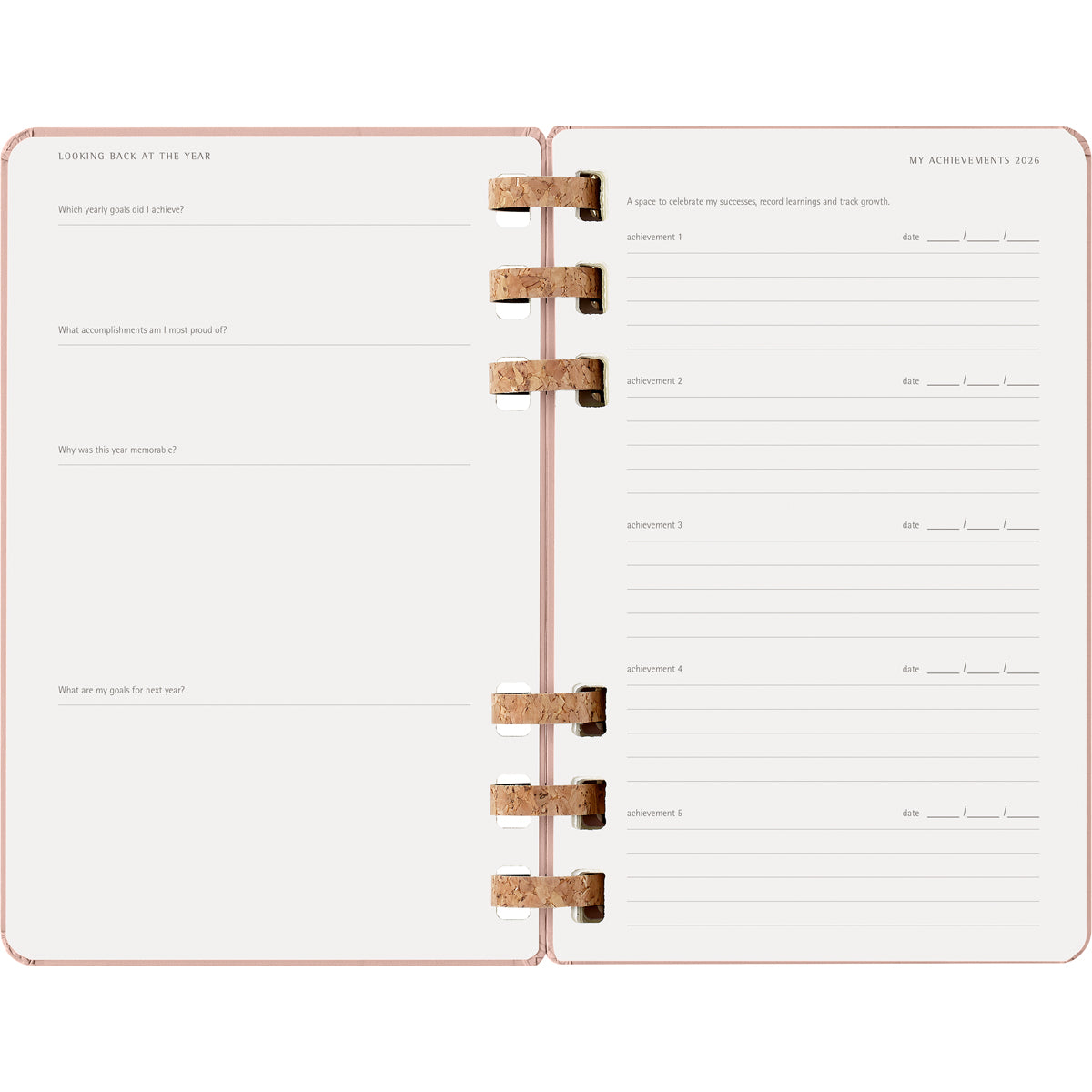 Moleskine 12 Month Spiral Planner HC Large Almond 2026
