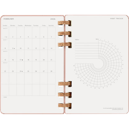 Moleskine 12 Month Spiral Planner HC Large Almond 2026