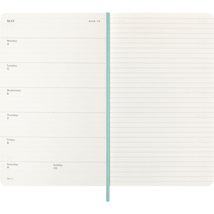Moleskine Diary 12 Month Weekly + Notes HC Large Precious & Ethical Mamba Sage 2026