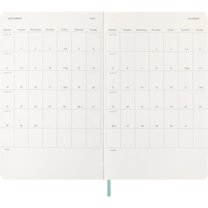 Moleskine Diary 12 Month Weekly + Notes HC Large Precious & Ethical Mamba Sage 2026