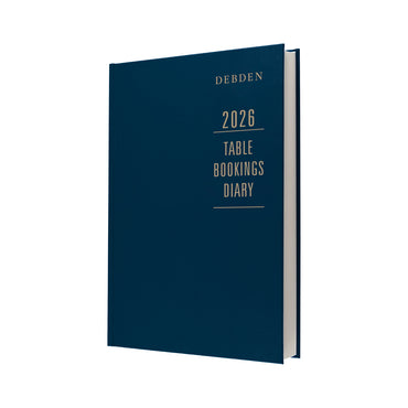 Debden Diary Restaurant/Table Bookings A4 2 Pages to a Day Blue 2026