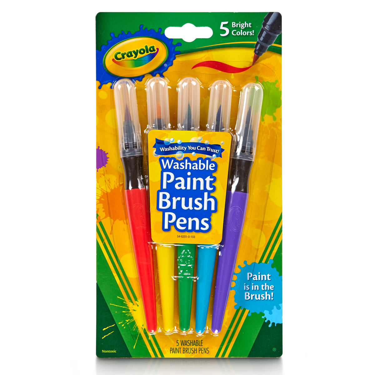 Crayola Washable Paint Brush Pens Pack of 5