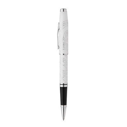 Cross Coventry Zodiac YOT Snake 2025 Pearl White Lacquer with Chrome Appts Rollerball Pen
