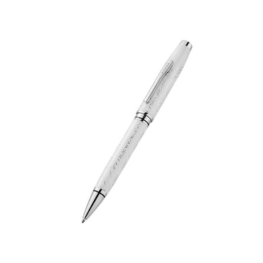 Cross Coventry Zodiac YOT Snake 2025 Pearl White Lacquer with Chrome Appts Ballpoint Pen