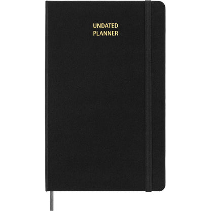 Moleskine Undated Planner Weekly + Notes Large Black