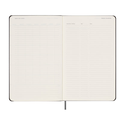 Moleskine Undated Planner Weekly + Notes Large Black