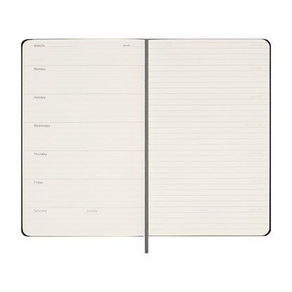 Moleskine Undated Planner Weekly + Notes Large Black