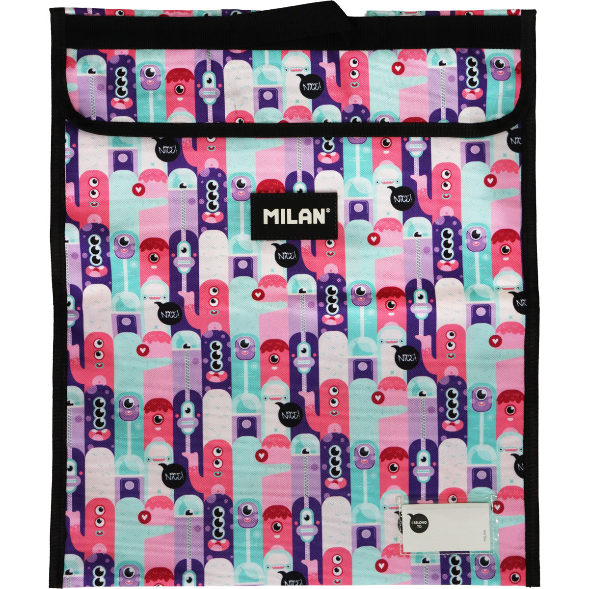 Milan Extra Large 370 x 450mm Homework Bags Aliens