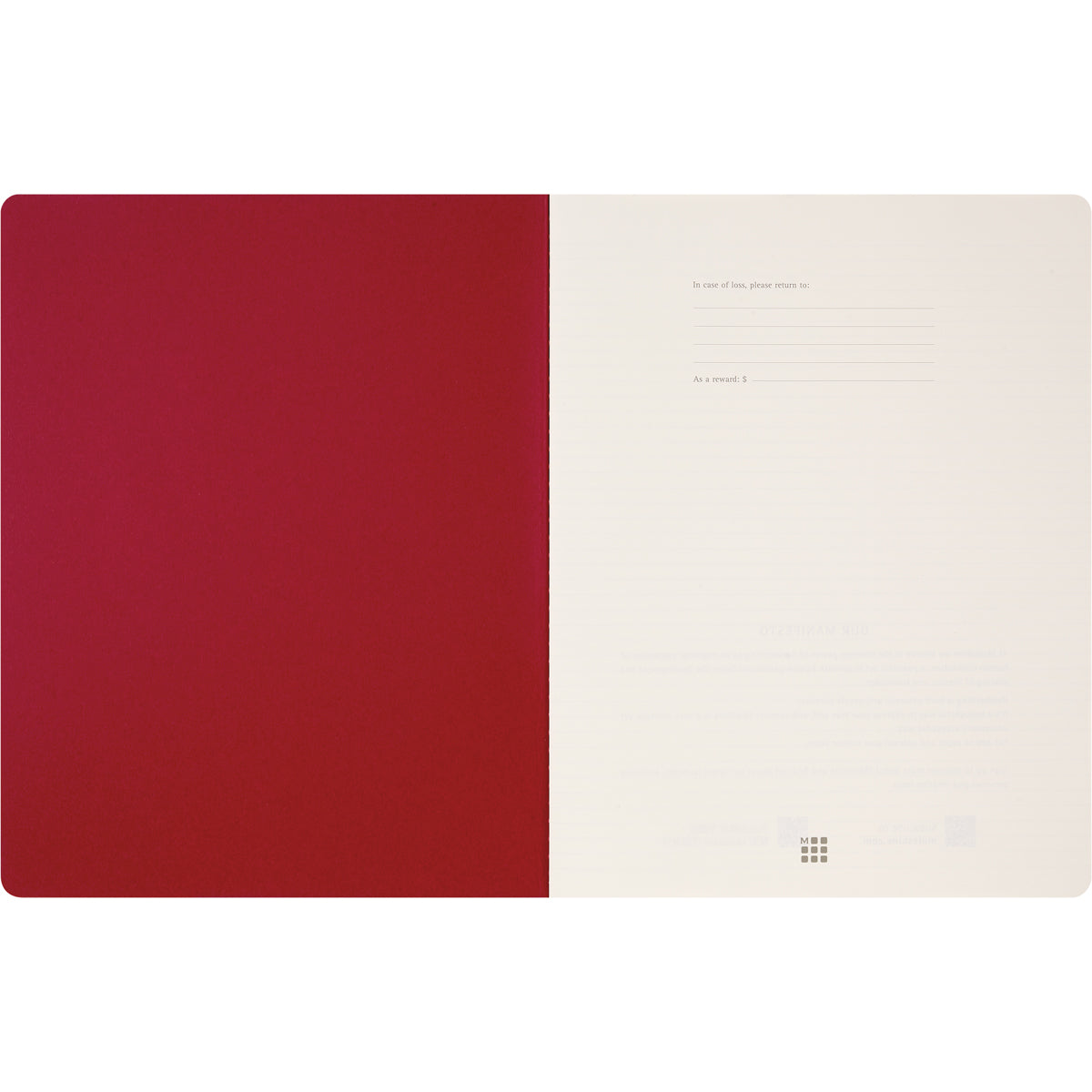 Moleskine Cahier Journal Student XXL Ruled Red