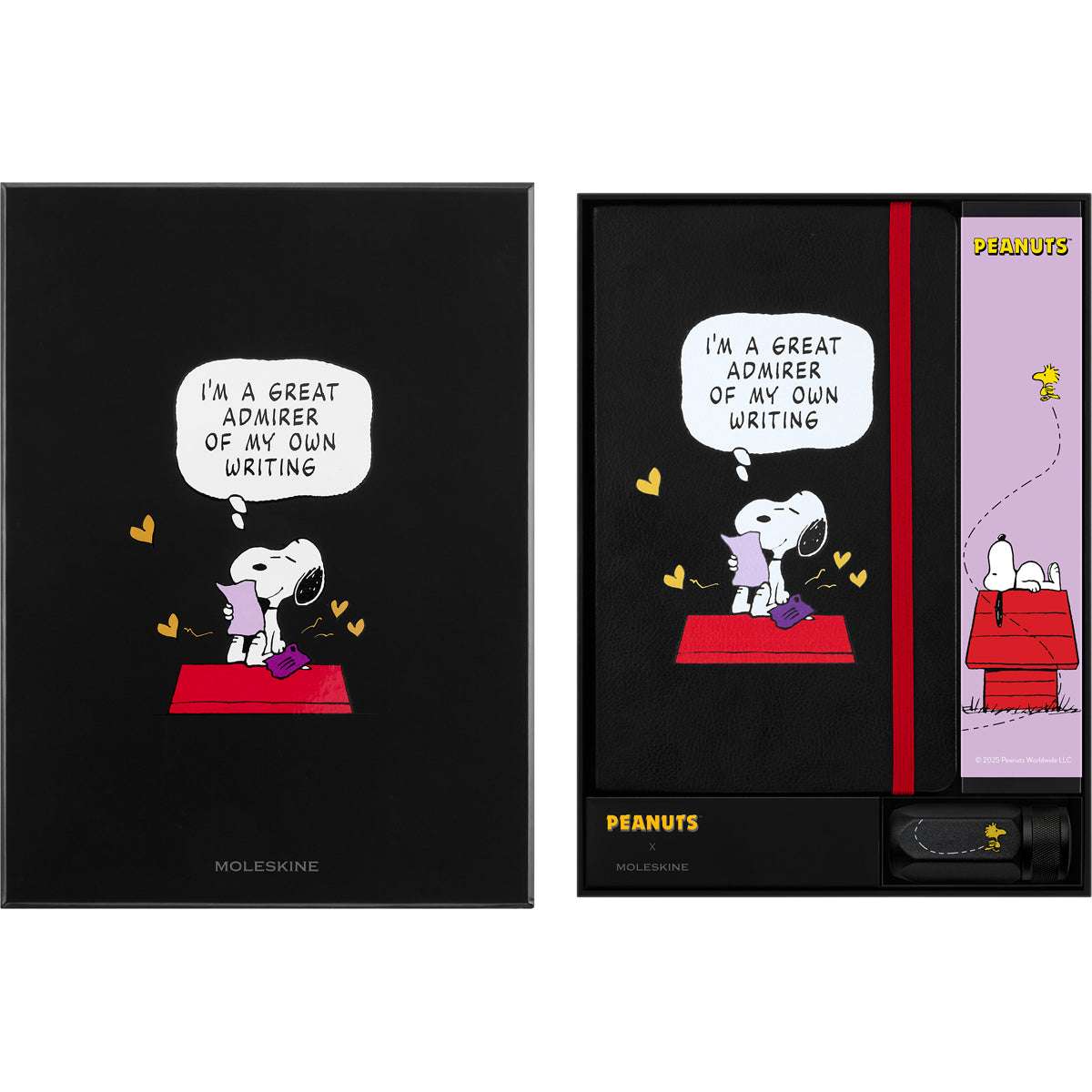 Moleskine LE Set Peanuts NB Large Ruled + 12 Blackwing Soft Pencils + Sharpener