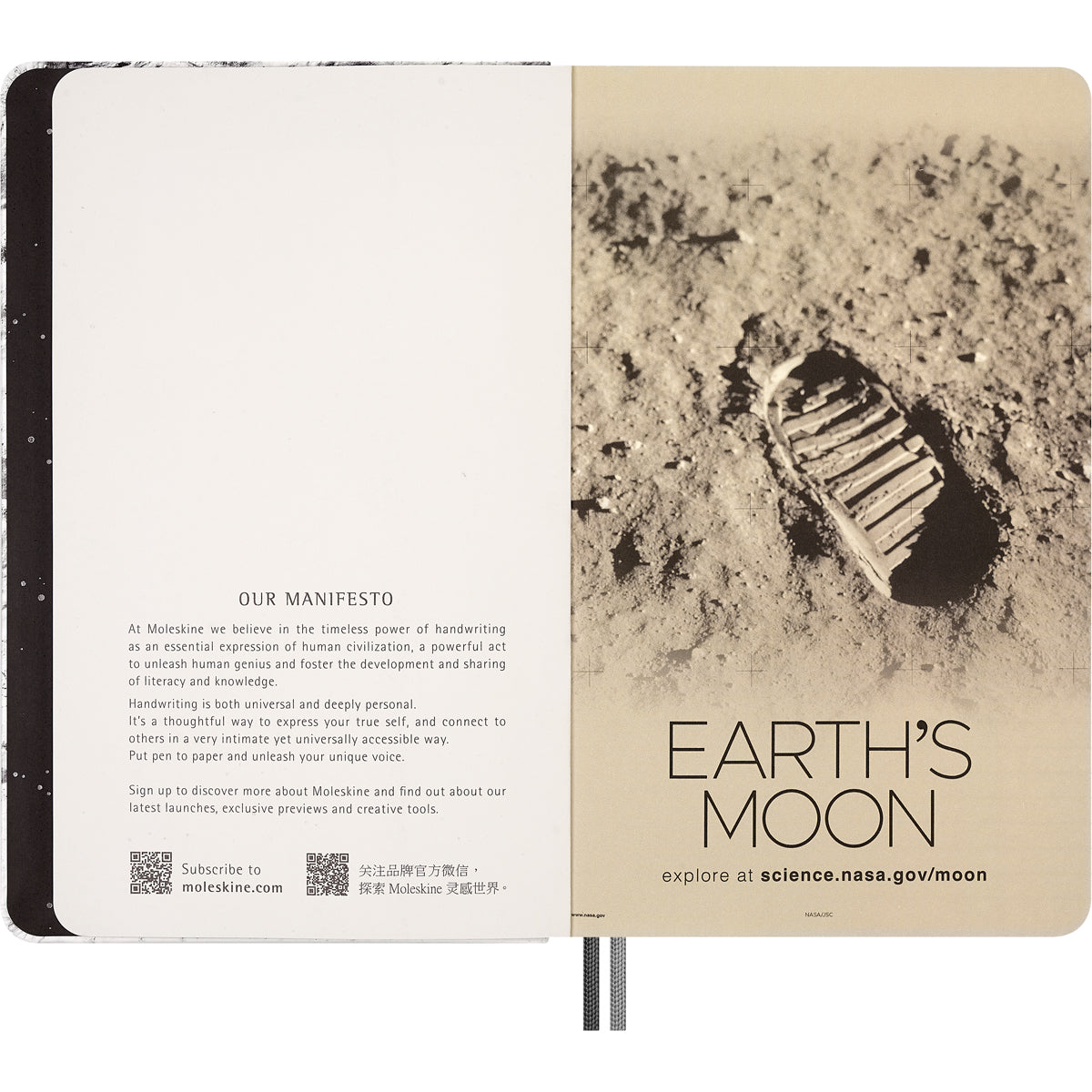 Moleskine LE NASA Large Hard Cover Notebook