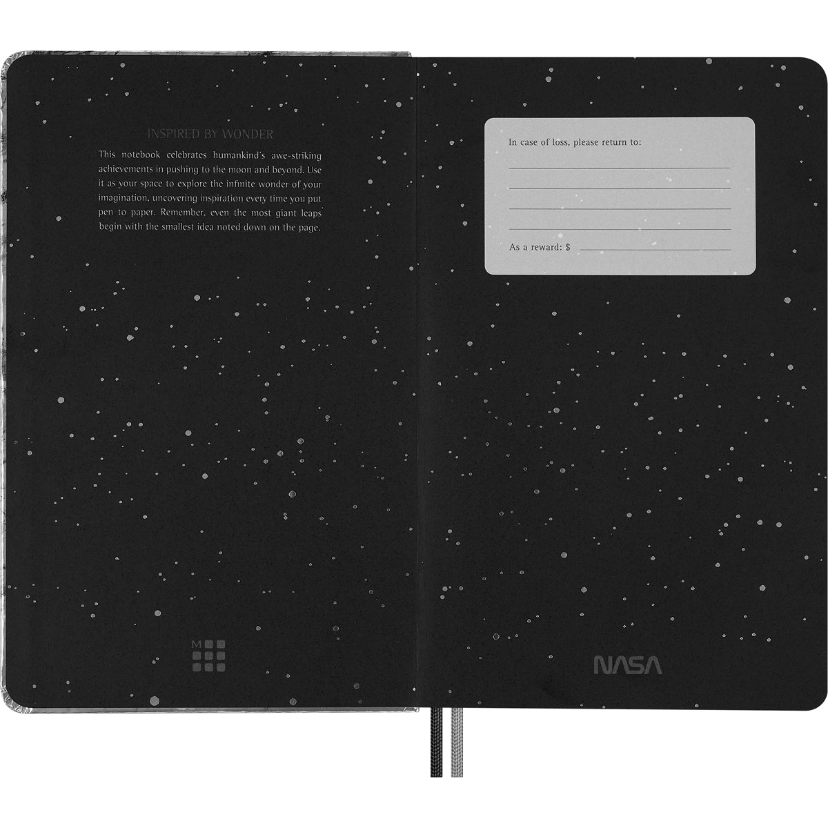 Moleskine LE NASA Set: Notebook + Blackwing Pencils + 2 Pins