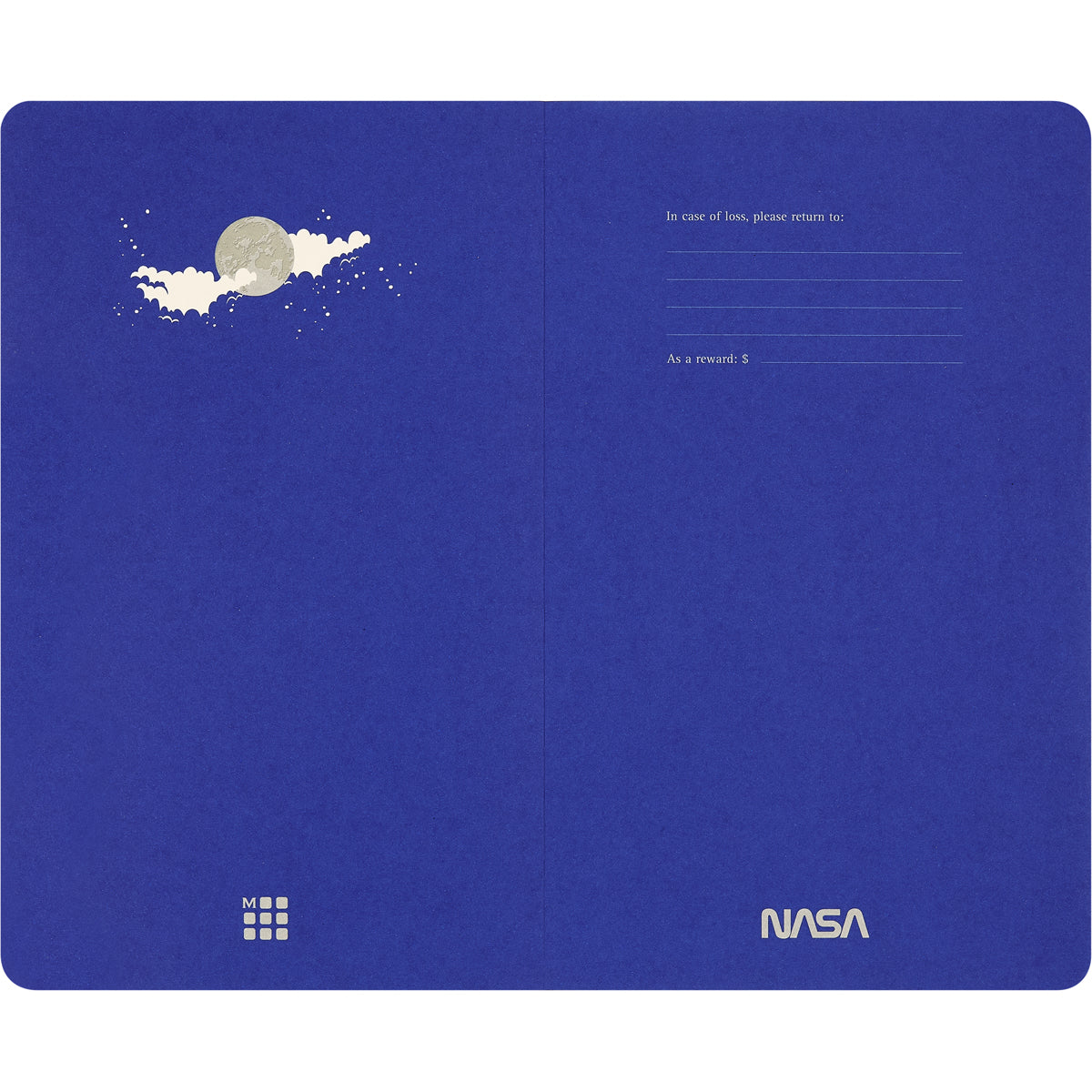Moleskine LE NASA Large Volant Journal Plain Glow in the Dark