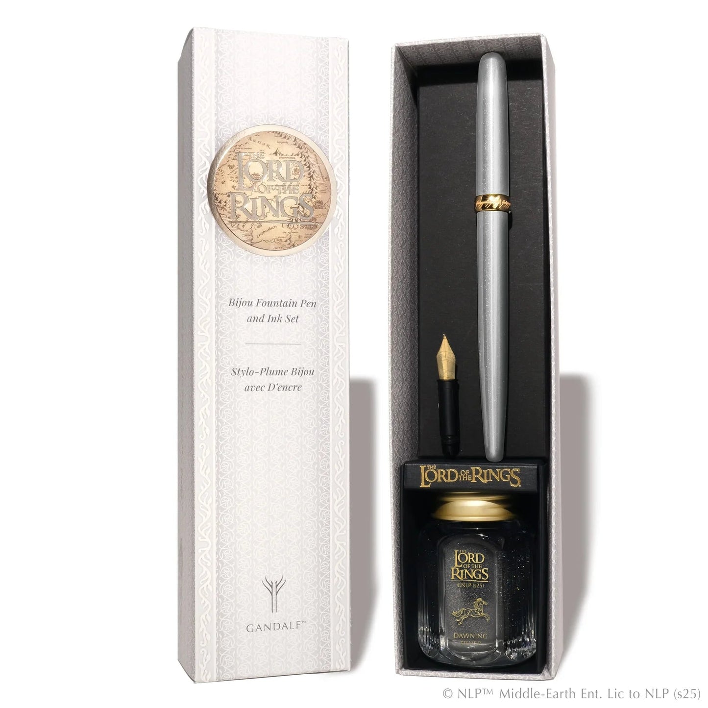 Ferris Wheel Press The Bijou Fountain Pen and 28ml  Warner Bros Lord of the Rings Gandalf Ink Set