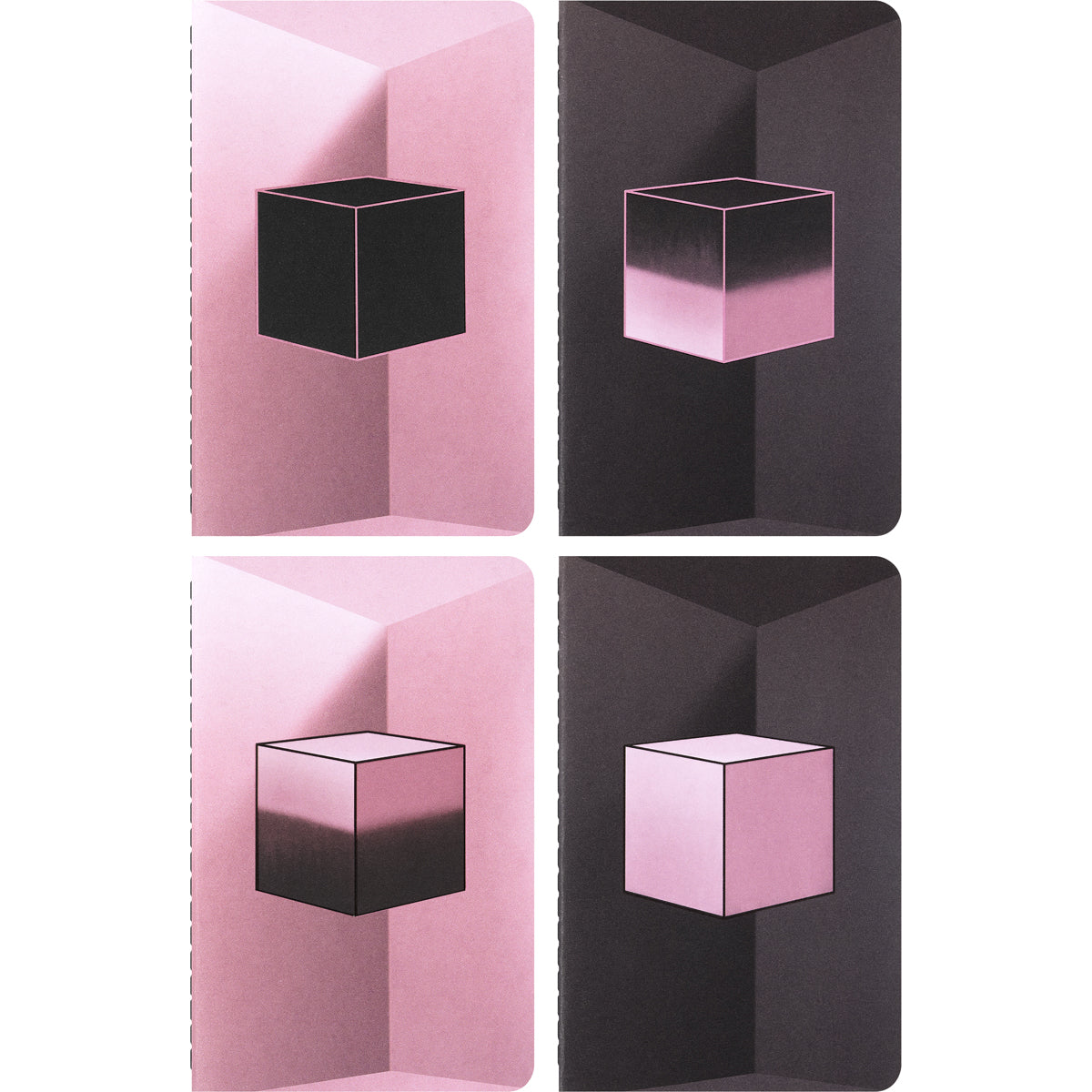 Moleskine LE Blackpink Cahier Journals Set 4 Plain (Pkt)