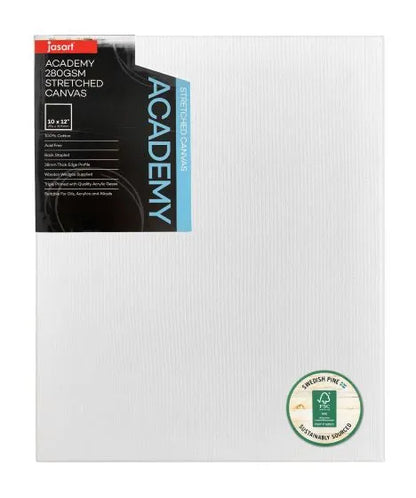 Jasart Academy 1.5 Inch Thick Edge Canvases Pack of 6
