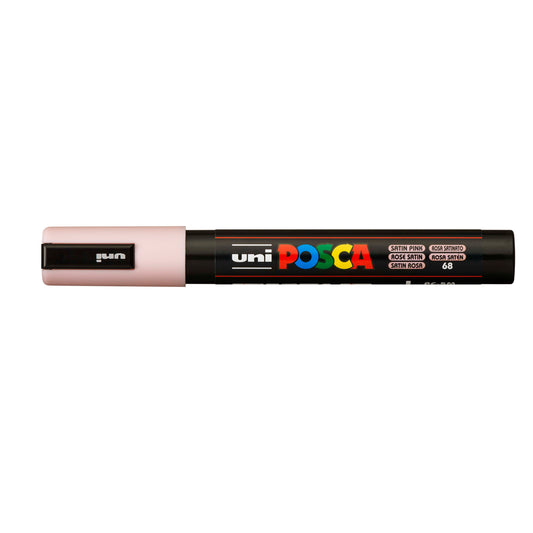 Uni Posca Marker 1.8-2.5mm Med Bullet Satin Pink PC-5M