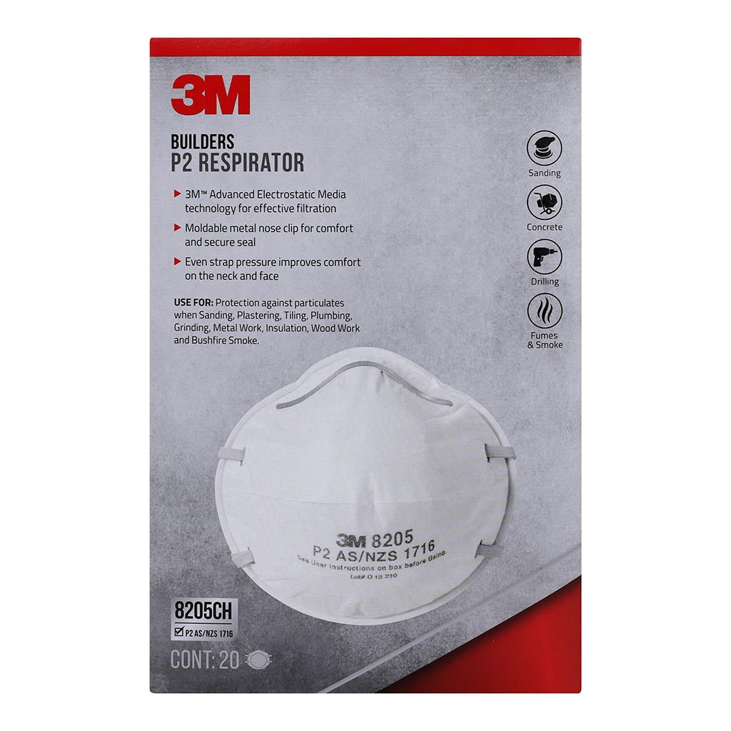 3M Builders P2 Respirators Pack of 20
