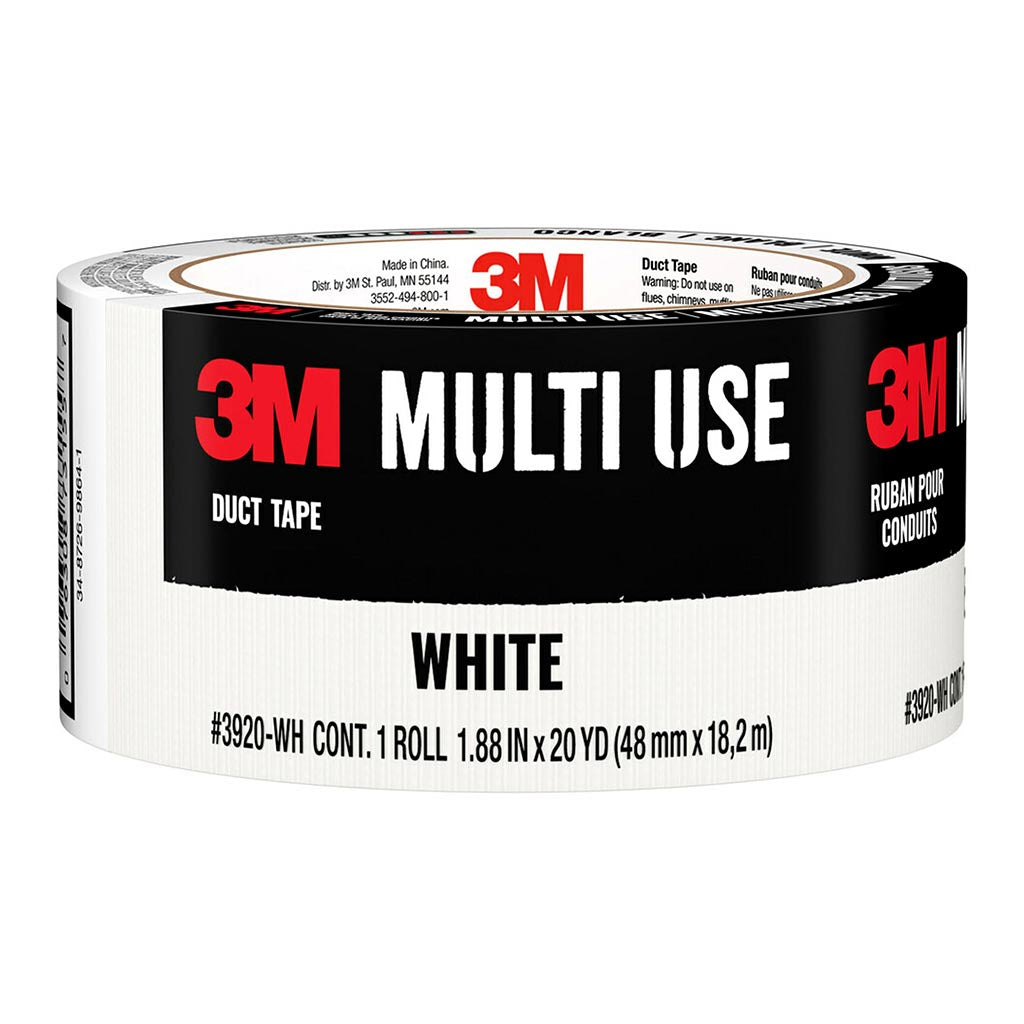 3M Multi-Use 48mm x 18.2m White Duct Tape